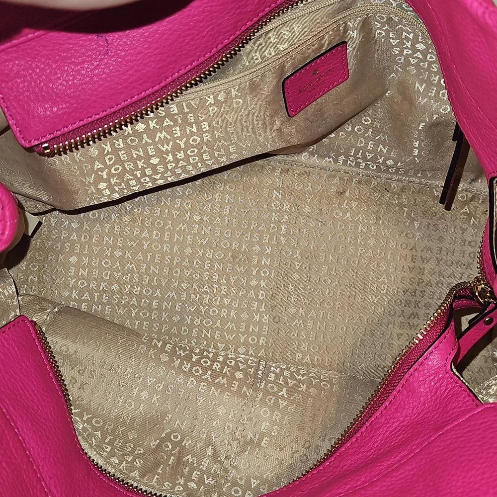 Kate Spade Hot Pink Leather Handbag